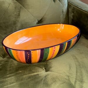 Tabletops Lifestyles Colorful Ceramic Serving Dish